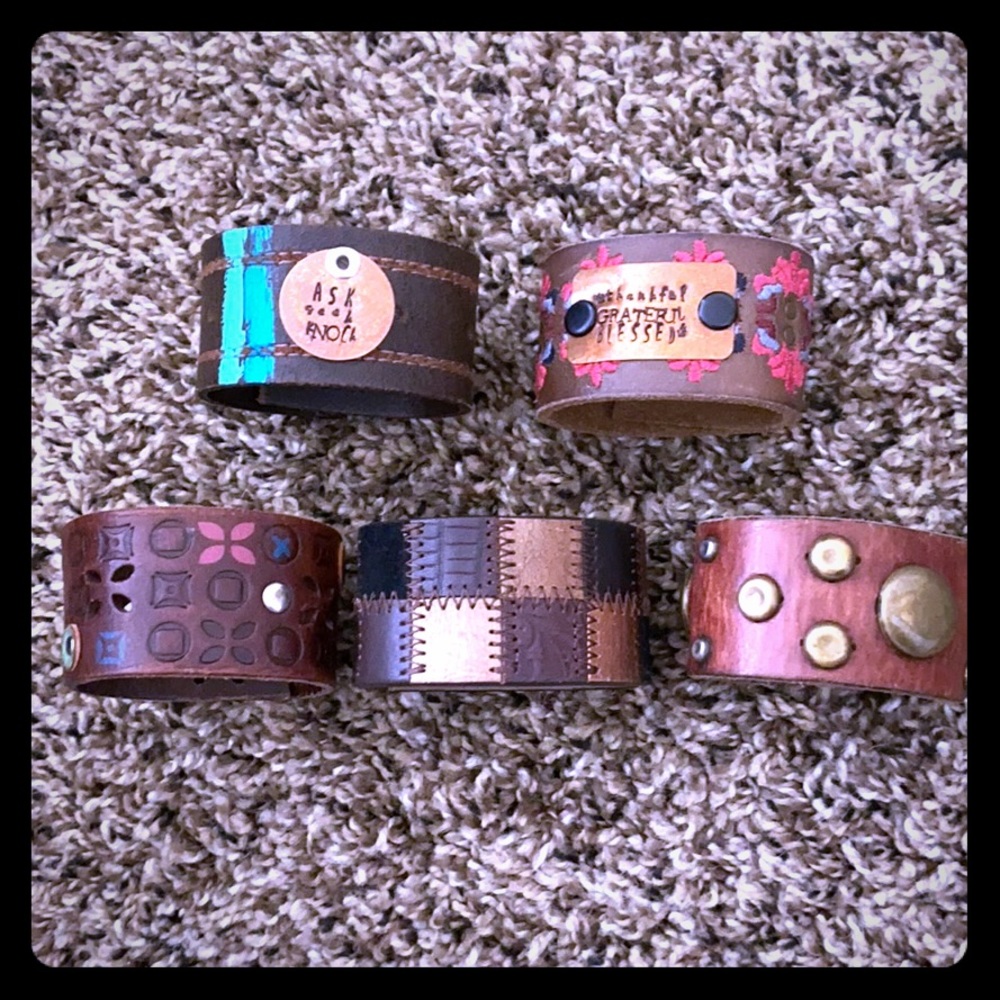 🌟 HOST PICK 🌟 Custom handmade leather cuffs